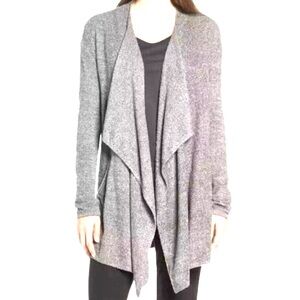 BAREFOOT DREAMS - CozyChic Calypso Wrap Cardigan - Pewter/Pearl - S/M